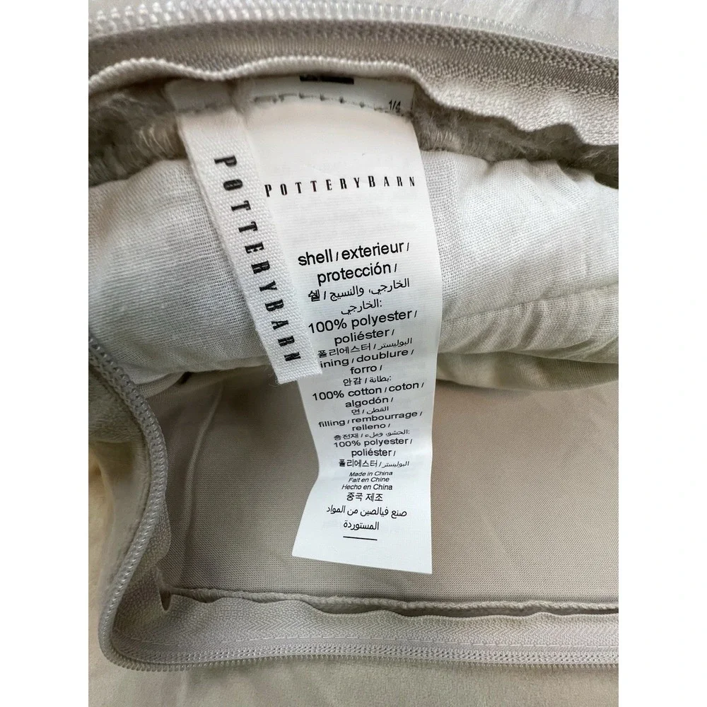 Pottery Barn Faux Shearling Fur KING Sham  NWOT OPEN Pkg